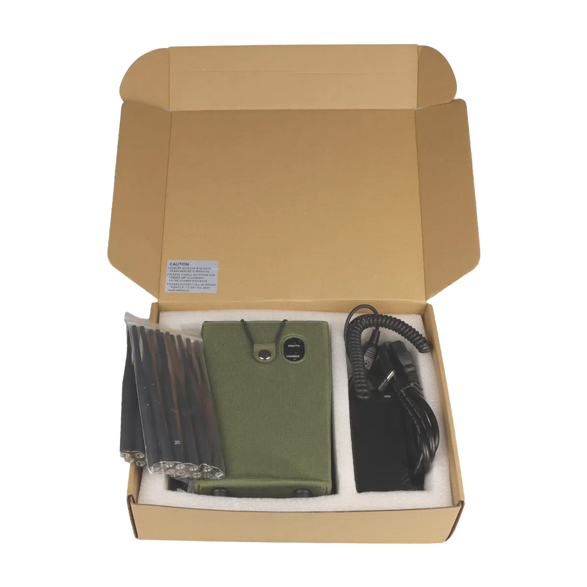 21 Antennas 5G LTE GPS WiFi Signal Jammer - Multi Frequency Portable Mobile Phone Blocker