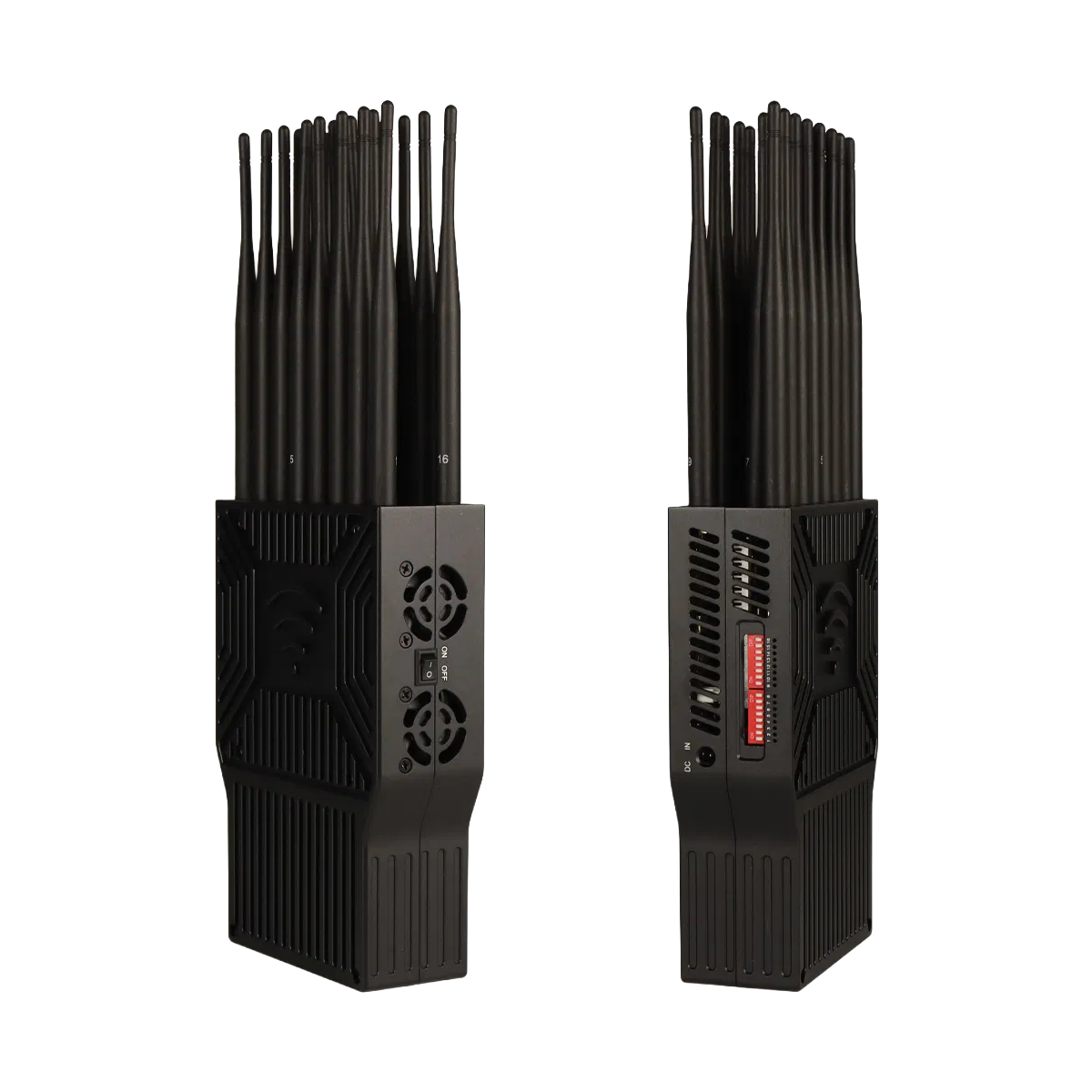 21 Antennas 5G LTE GPS WiFi Signal Jammer - Multi Frequency Portable Mobile Phone Blocker