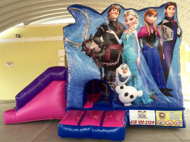 OEM Frozen Inflatable Jumping Castle - 0.55mm Thick Tarpaulin Material with Free Blower