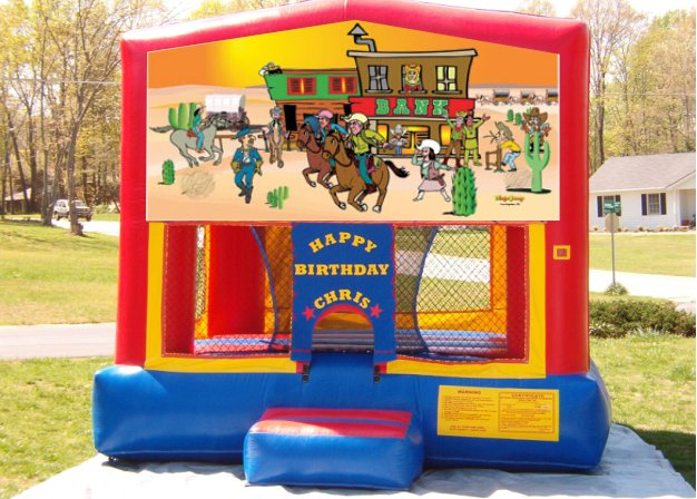OEM Frozen Inflatable Jumping Castle - 0.55mm Thick Tarpaulin Material with Free Blower