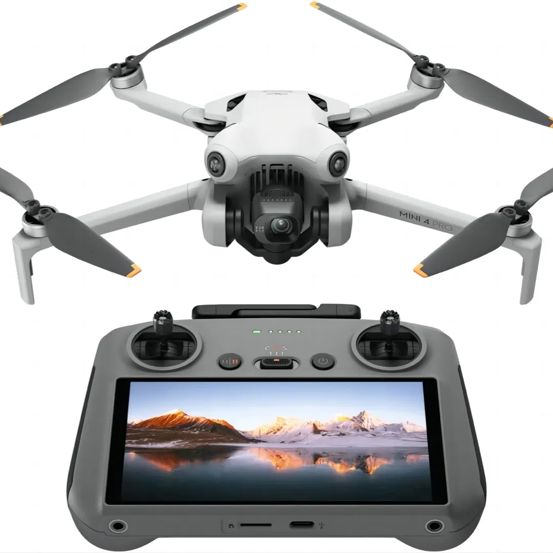 DJI Mini 4 Pro RC 2 Drone - 48MP Camera Folding UAV with Omnidirectional Obstacle Sensing