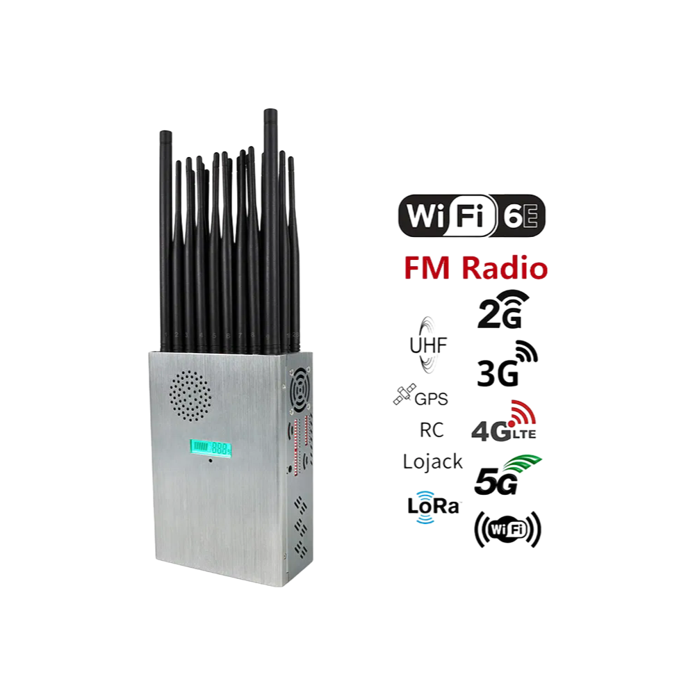 Full Band 27 Antenna Handheld 5G Signal Jammer - Vodasafe P28 Model for GPS/WiFi/Cell Phone Blocking