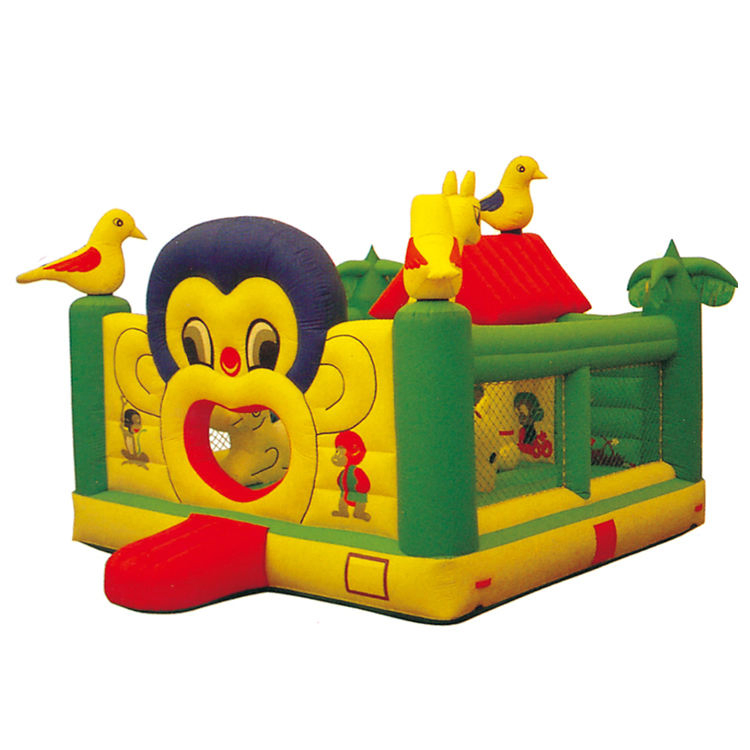840D Polyester PVC Inflatable Zoo Bouncer with Pool - Customized Kids Play Equipment