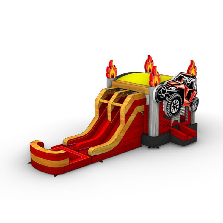 Heavy Duty Inflatable Bouncy Castle with Dry Slide - Custom Jumping Combo for Kids Play