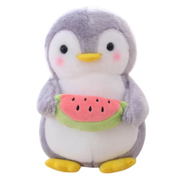 Custom Dark Gray Penguin Plush Toy - OEM Stuffed Animal Gift for Kids