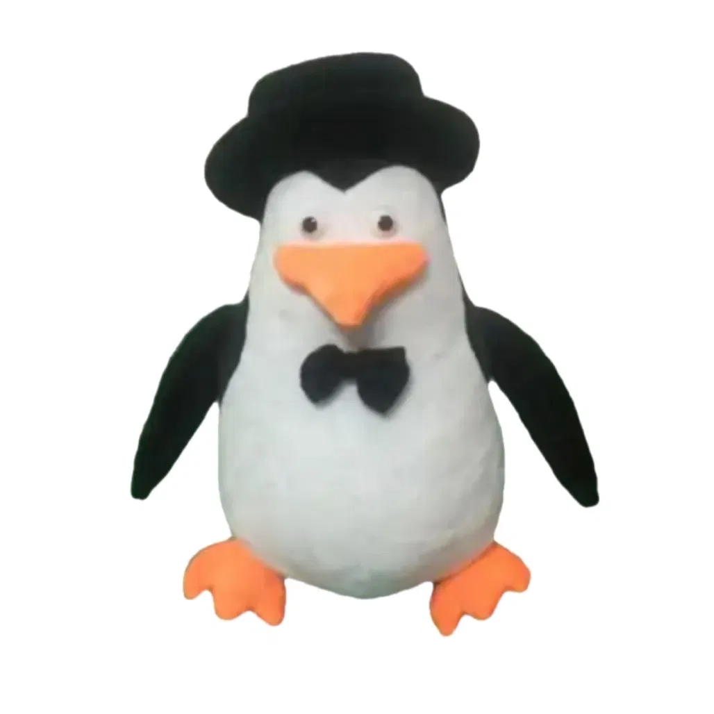 Custom Dark Gray Penguin Plush Toy - OEM Stuffed Animal Gift for Kids