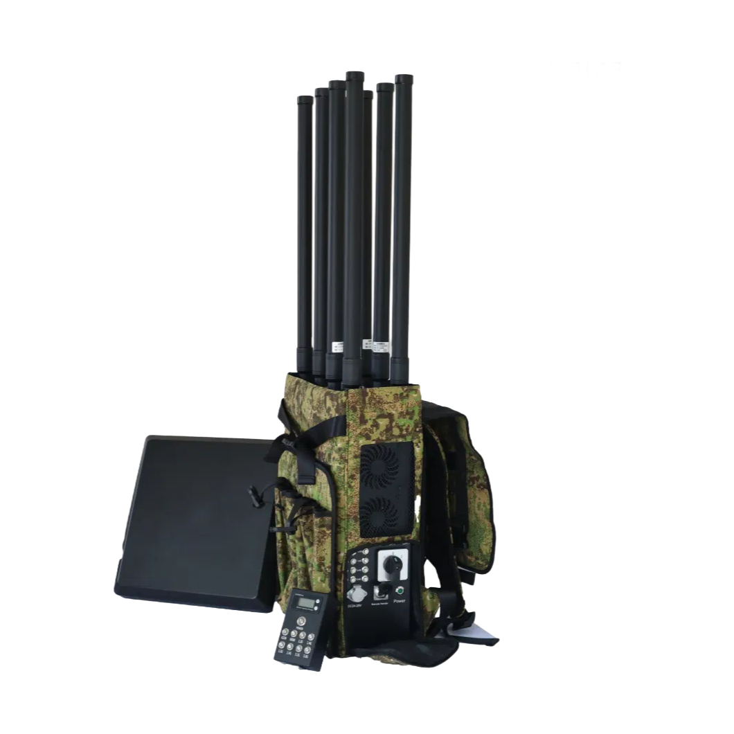 High Power 6-Channel Portable Anti-Drone Jammer | UAV Signal Blocker & Detector System