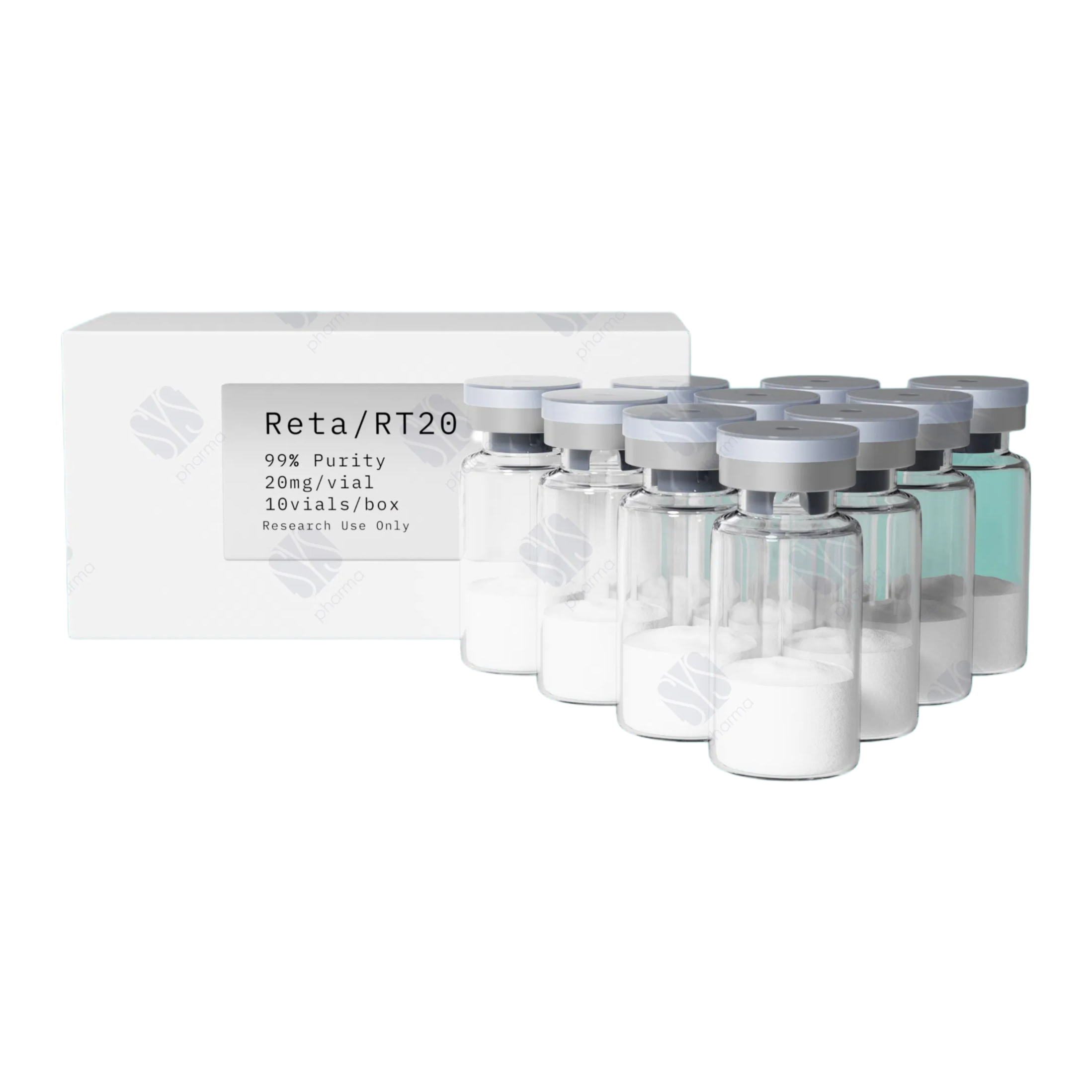 99% Pure GLP-1 Peptide Retatrutide Lyophilized Powder for Weight Loss Research | 10mg-30mg Vials