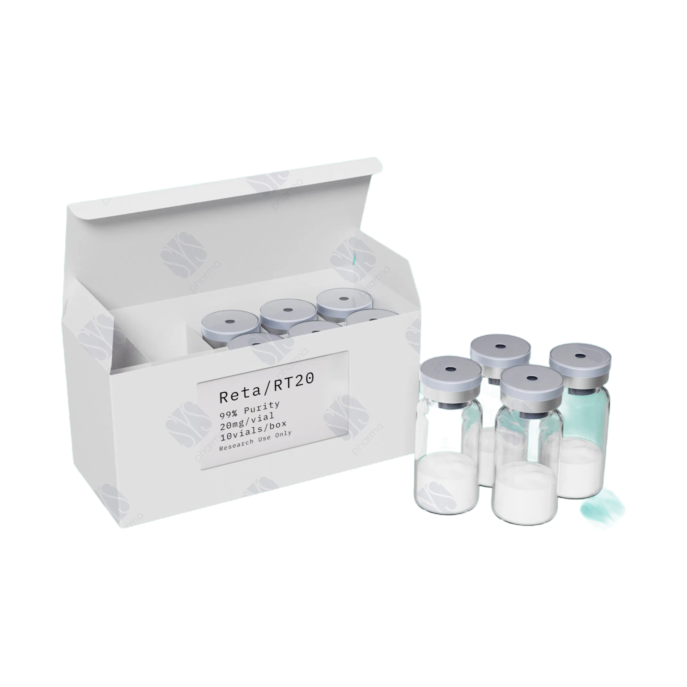 99% Pure GLP-1 Peptide Retatrutide Lyophilized Powder for Weight Loss Research | 10mg-30mg Vials
