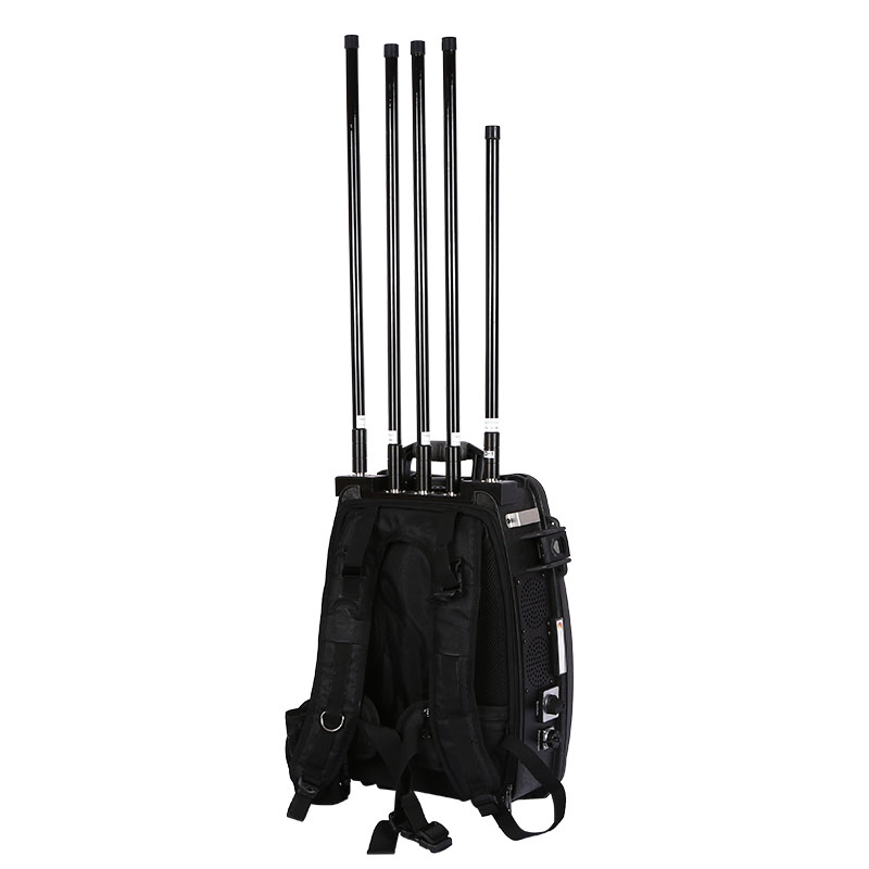 High-Power Mobile Drone Jammer with 8 Frequency Bands for Security and Defense Applications