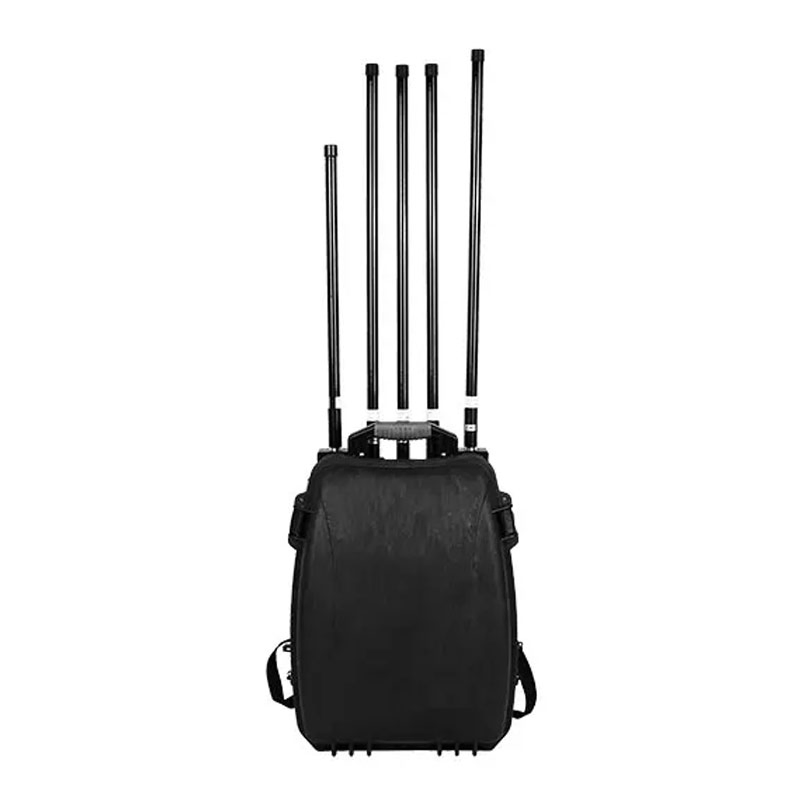 High-Power Mobile Drone Jammer with 8 Frequency Bands for Security and Defense Applications