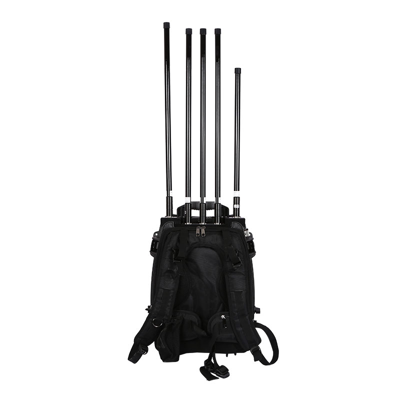 High-Power Mobile Drone Jammer with 8 Frequency Bands for Security and Defense Applications