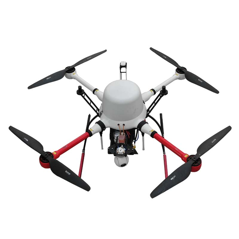 Multirotor Agricultural Drone with Centrifugal Nozzles and Terrain Tracing Radar