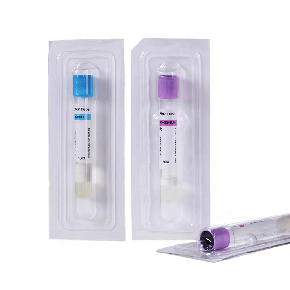 Factory Supply PRP Tube with ACD Biotin Gel for Cosmetic and Medical Use