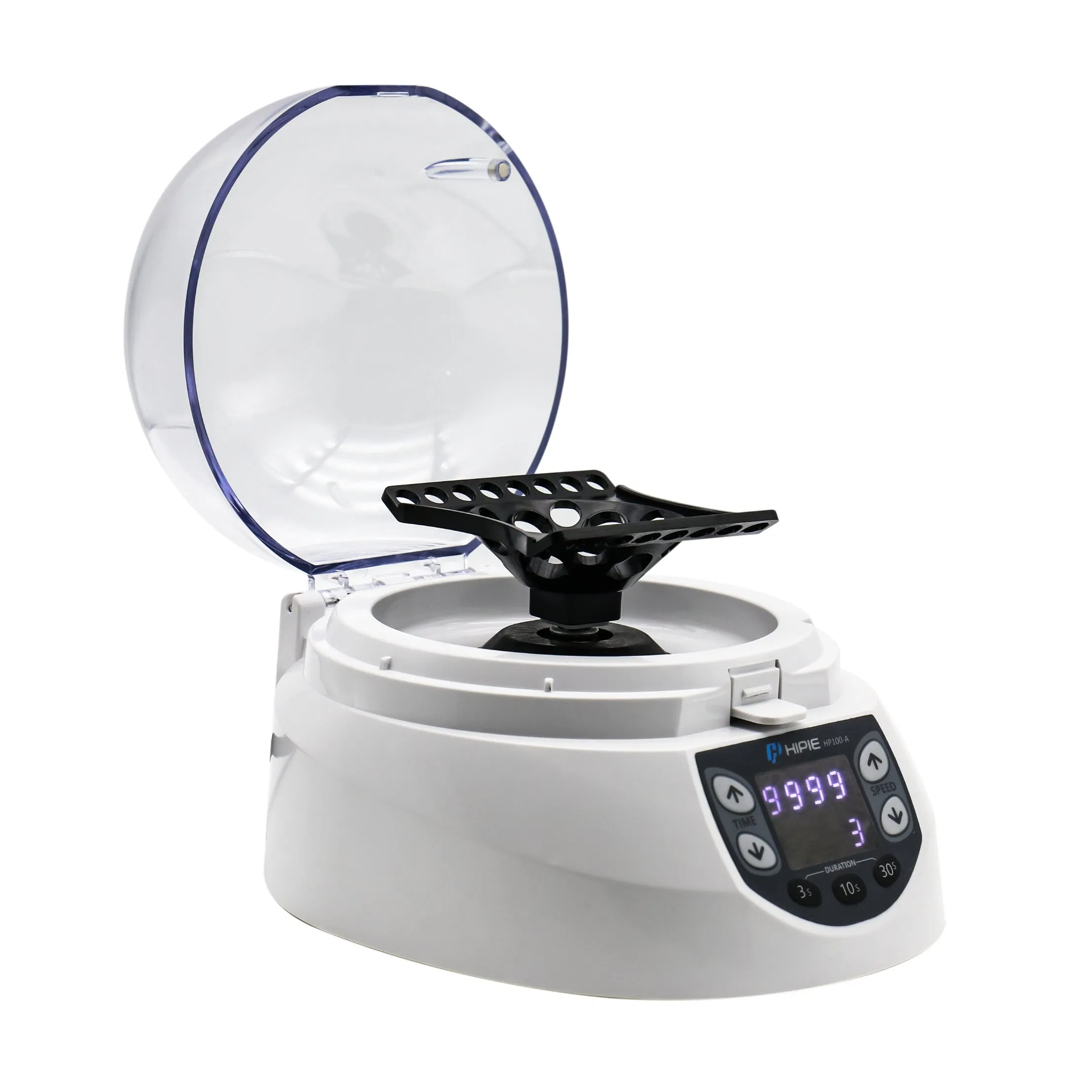 Compact Lab Centrifuge HP100-A with Silent Operation and Flip Switch Safety Feature