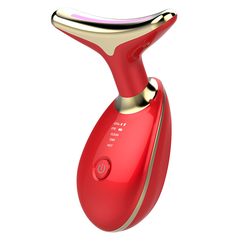 Professional Neck Beauty Device with 7 LED Lights for Face Lift and Skin Care