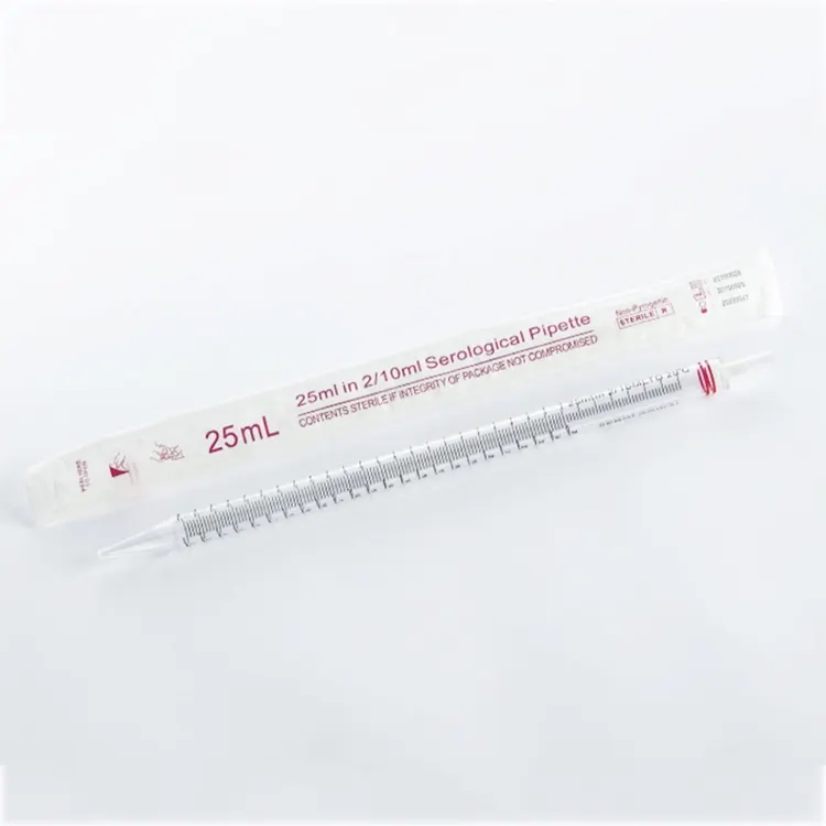 Factory Supply CE/ISO Certified Sterile Serological Pipettes in Multiple Sizes