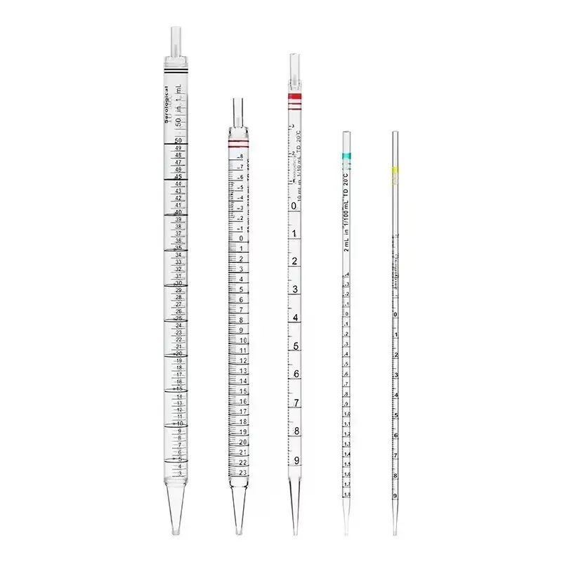 Factory Supply CE/ISO Certified Sterile Serological Pipettes in Multiple Sizes