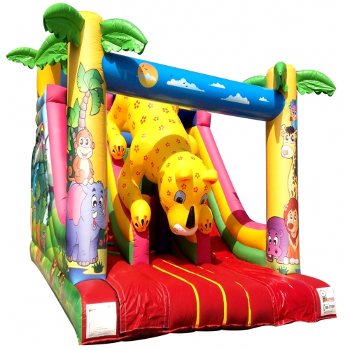 Durable 1000D PVC Inflatable Bounce House with Fan Inflation Method for Kids