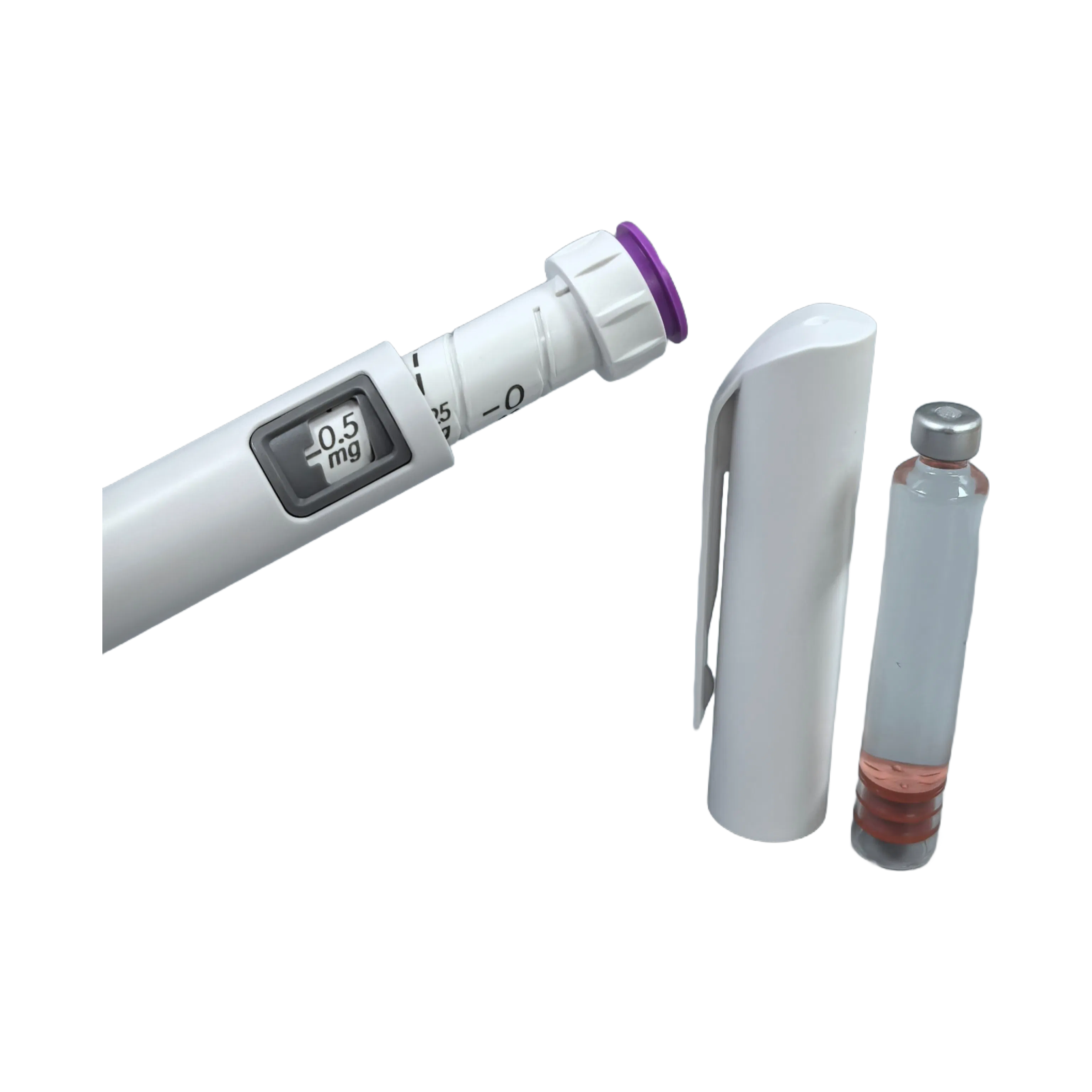 0-0.25mg-0.5mg CE/FDA Approved Disposable Pen Injector for GLP-1 Peptide Insulin Medicine | Multi-Dose Pen Injector