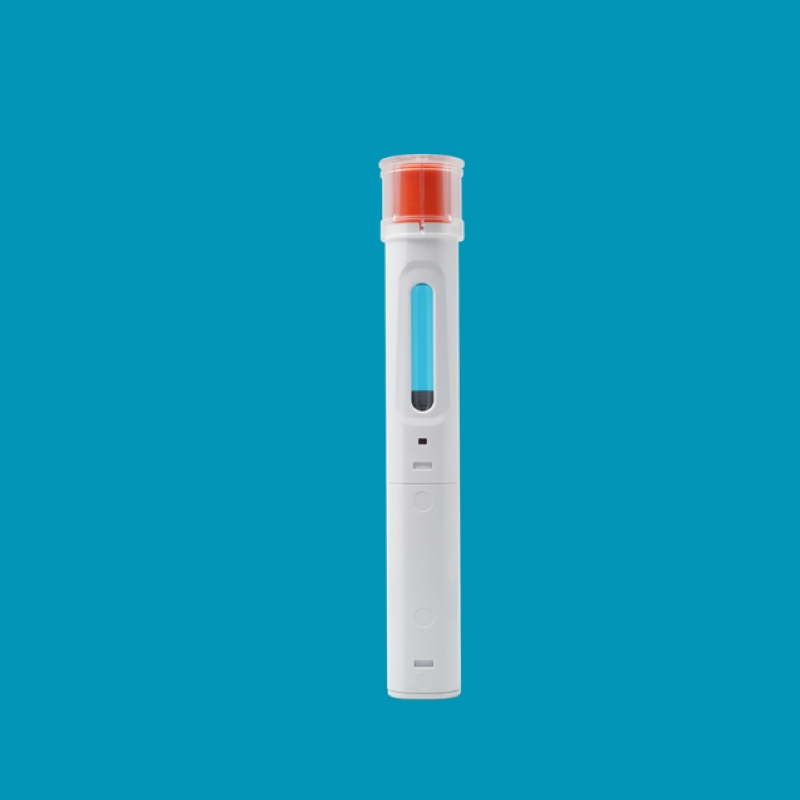 2-Step Activation Autoinjector with Safety Needle Cover for GLP-1 Peptides and Insulin Delivery