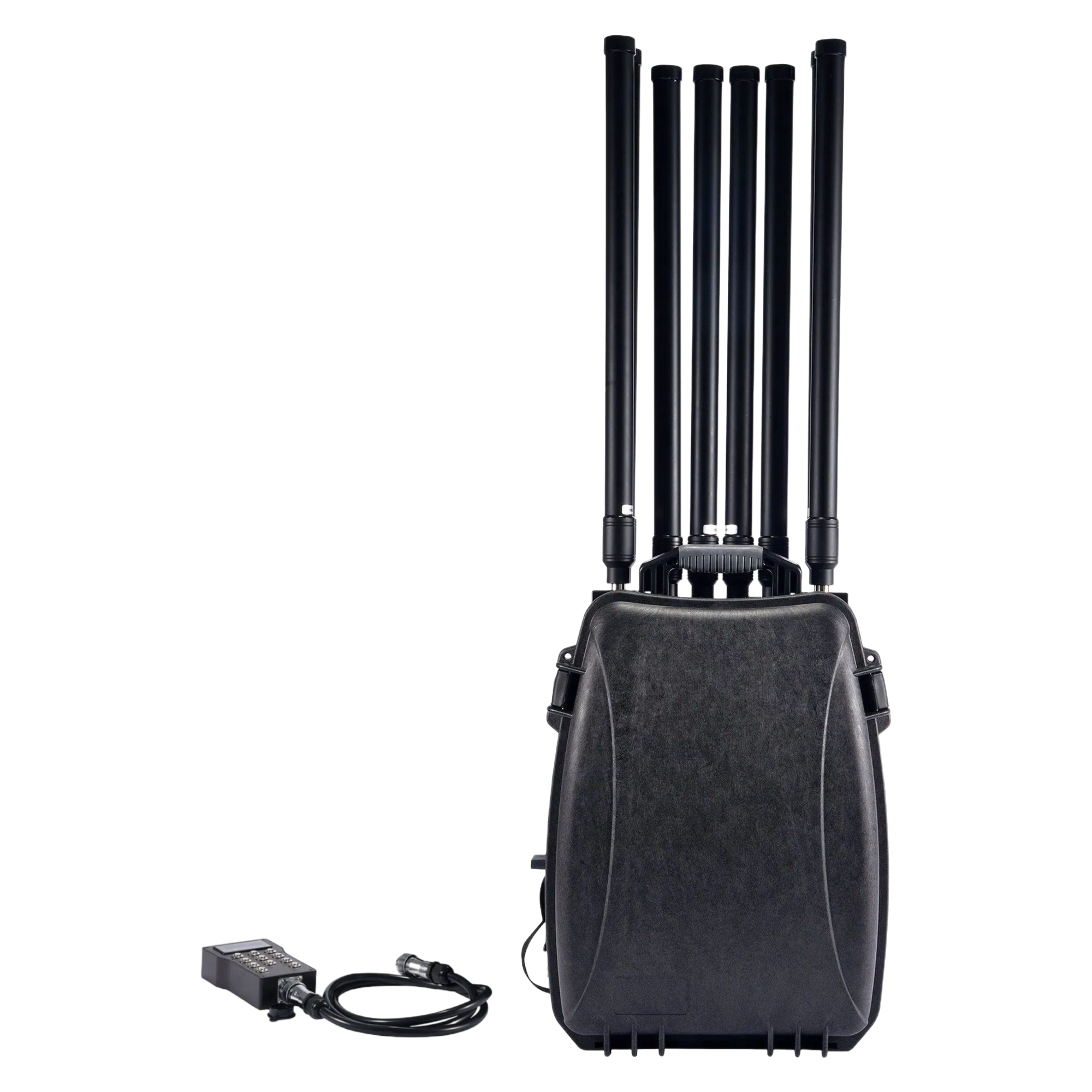 Professional Anti-Drone Jammer with 50W Output Power and Built-in Battery