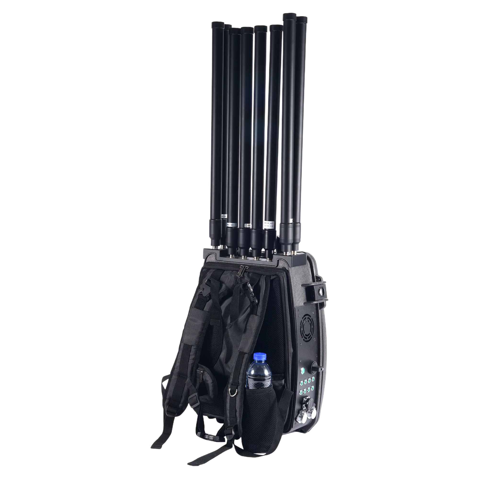 Professional Anti-Drone Jammer with 50W Output Power and Built-in Battery