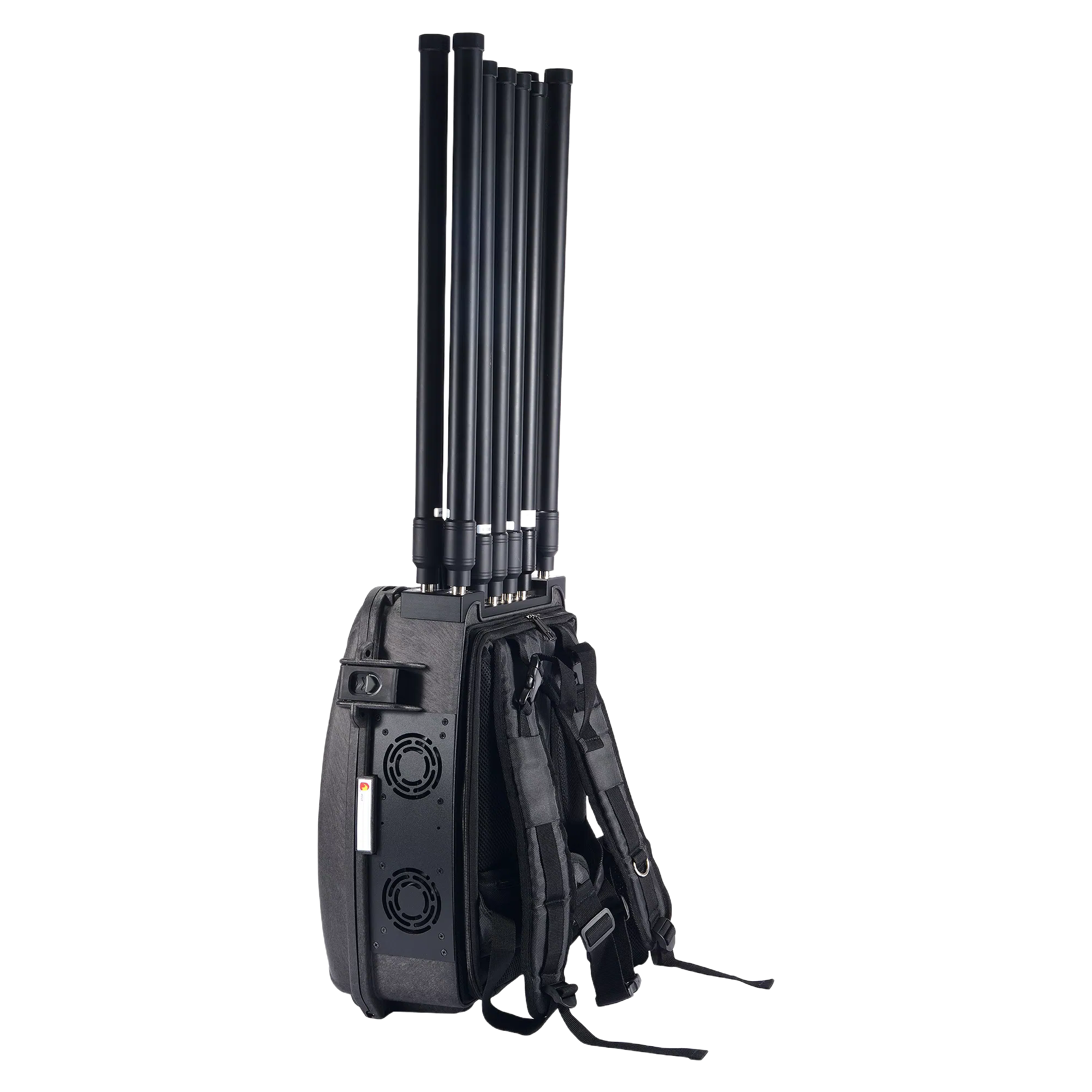 Professional Anti-Drone Jammer with 50W Output Power and Built-in Battery
