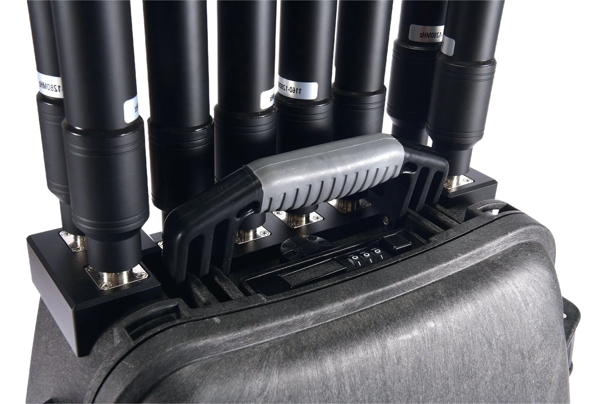 Professional Anti-Drone Jammer with 50W Output Power and Built-in Battery