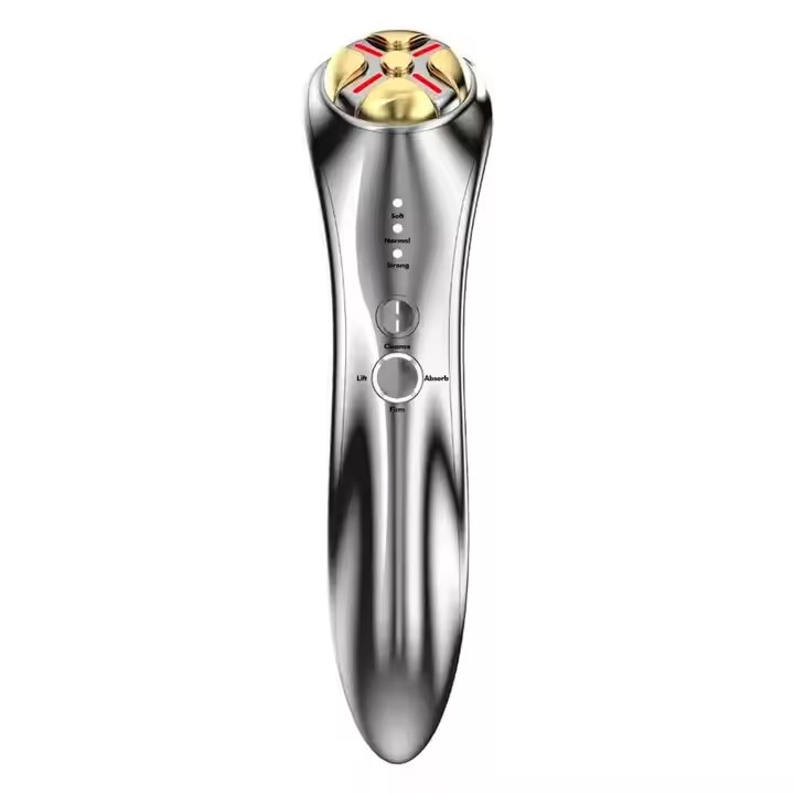 Portable Home Use RF EMS Beauty Device with Red and Blue Light Therapy for Skin Tightening