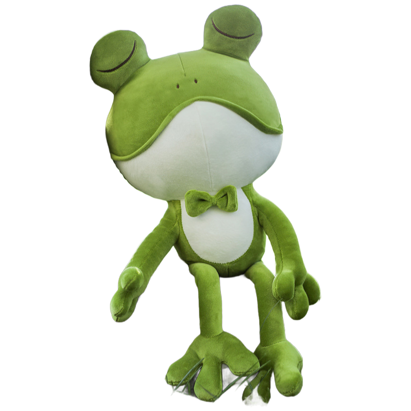 Custom Logo Stuffed Frog Plush Toy Manufacturer - Safe and Eco-Friendly for Kids 1-8 Years