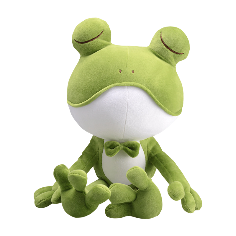 Custom Logo Stuffed Frog Plush Toy Manufacturer - Safe and Eco-Friendly for Kids 1-8 Years