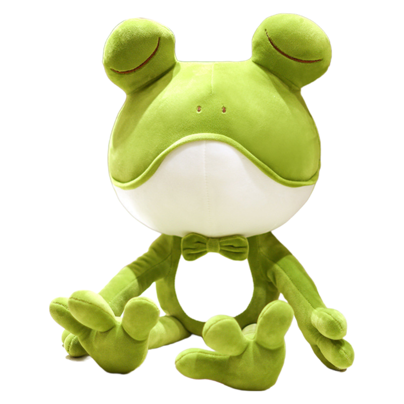 Custom Logo Stuffed Frog Plush Toy Manufacturer - Safe and Eco-Friendly for Kids 1-8 Years