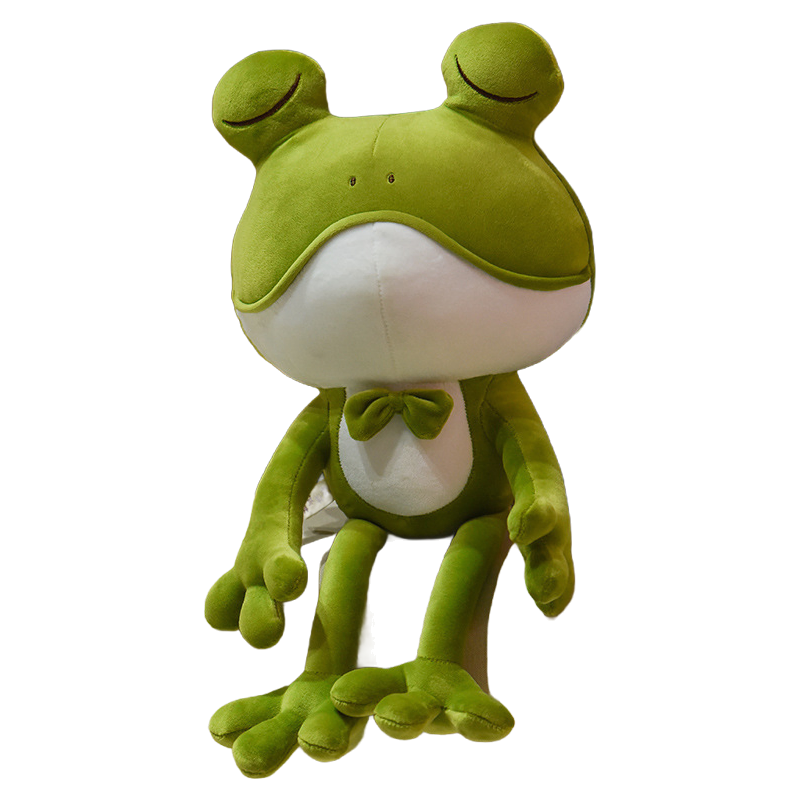 Custom Logo Stuffed Frog Plush Toy Manufacturer - Safe and Eco-Friendly for Kids 1-8 Years