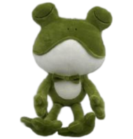Custom Logo Stuffed Frog Plush Toy Manufacturer - Safe and Eco-Friendly for Kids 1-8 Years