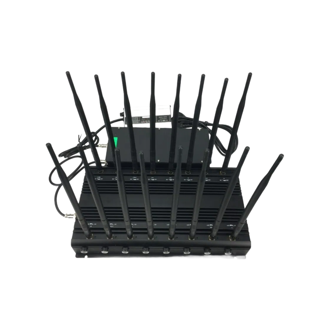 Customizable 130MHz-6GHz Mobile Phone Jammer with Remote Control and Cooling System