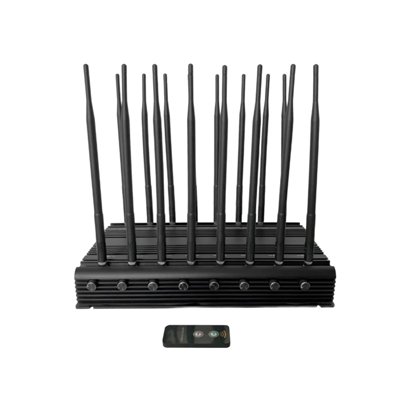 Customizable 130MHz-6GHz Mobile Phone Jammer with Remote Control and Cooling System