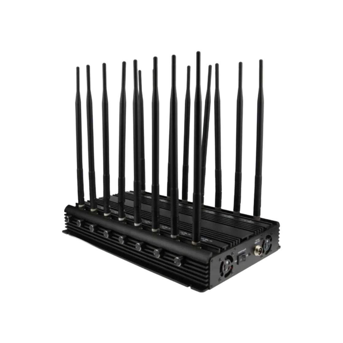 Customizable 130MHz-6GHz Mobile Phone Jammer with Remote Control and Cooling System