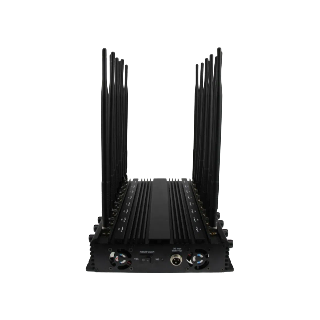 Customizable 130MHz-6GHz Mobile Phone Jammer with Remote Control and Cooling System