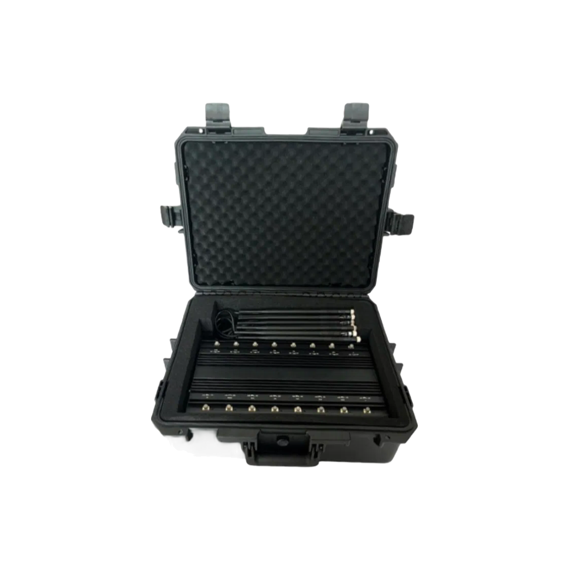 Customizable 130MHz-6GHz Mobile Phone Jammer with Remote Control and Cooling System