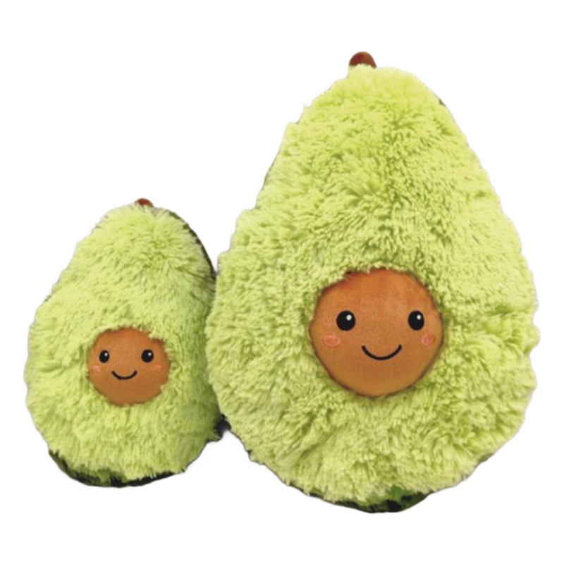 EN71 Certified Soft Plush Avocado Throw Pillow - Customizable Fruit Shaped Stuffed Toy for Kids