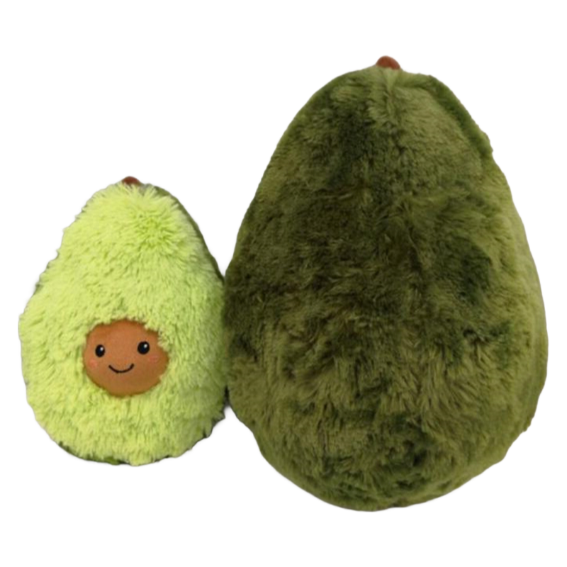 EN71 Certified Soft Plush Avocado Throw Pillow - Customizable Fruit Shaped Stuffed Toy for Kids