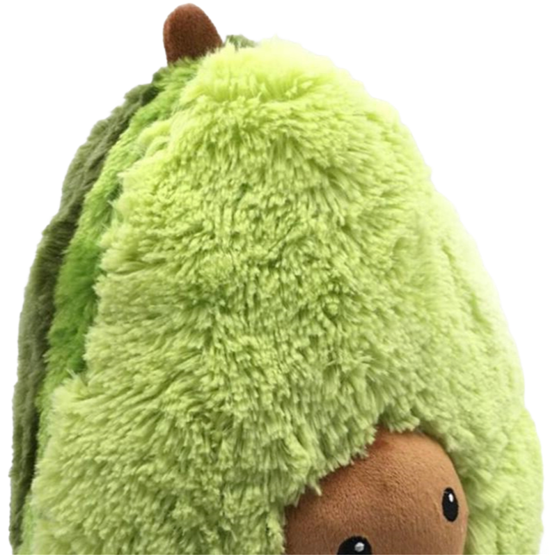 EN71 Certified Soft Plush Avocado Throw Pillow - Customizable Fruit Shaped Stuffed Toy for Kids