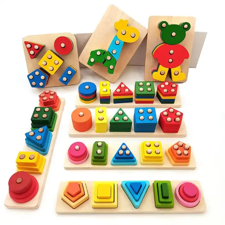 Wholesale Educational Wooden Montessori Toys for Kids - DIY Learning Construction Puzzle Games