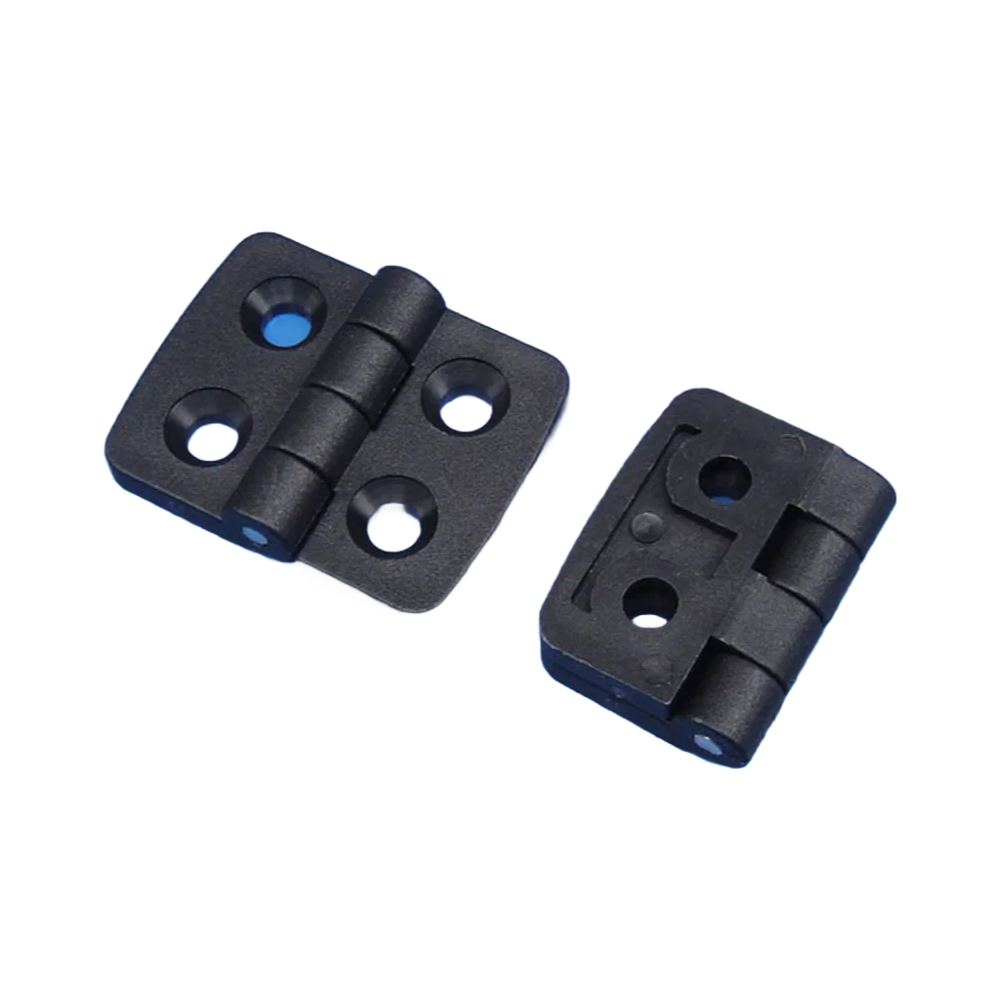 Heavy Duty Zinc Alloy Industrial Hinge for 3030 Series Aluminum Profile - Black Finish