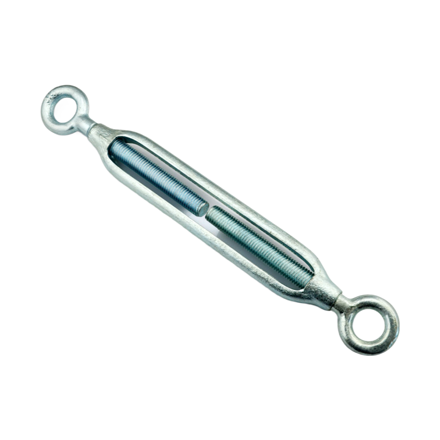 Hot Dip Galvanized Carbon Steel Hook and Eye Turnbuckle - Heavy Duty JIS Type Rigging Hardware