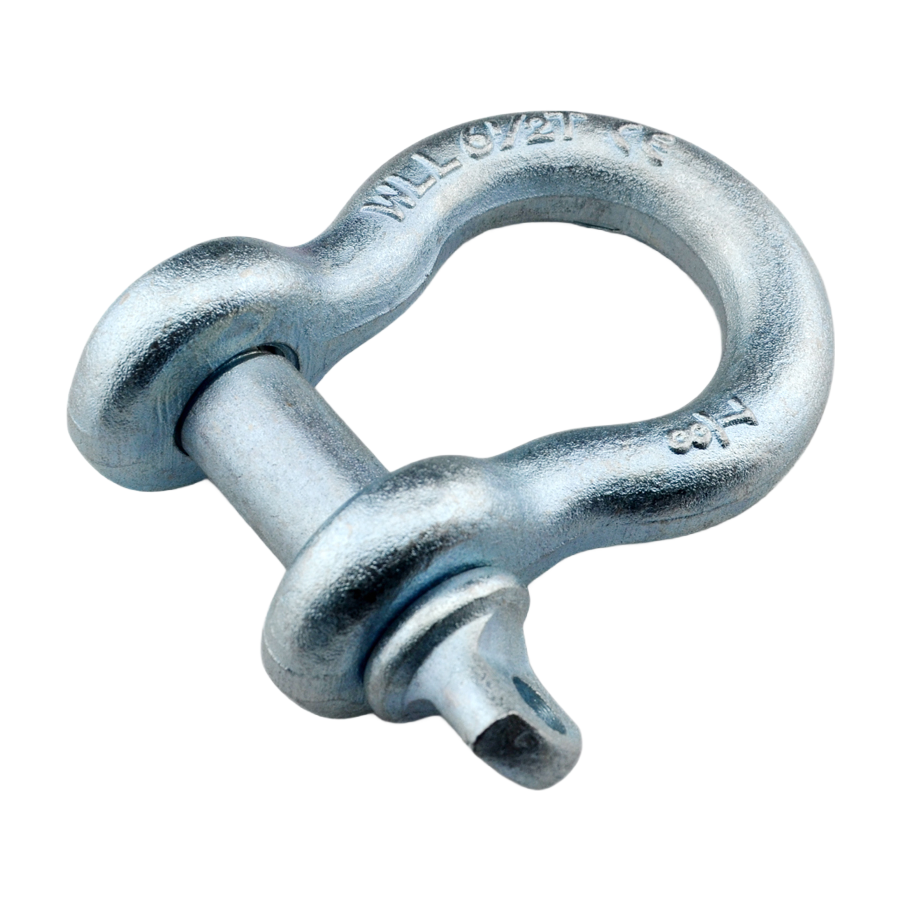 3/4 Inch 4.75t G209 Carbon Steel Bow Shackle - US Standard Rigging Hardware for Lifting