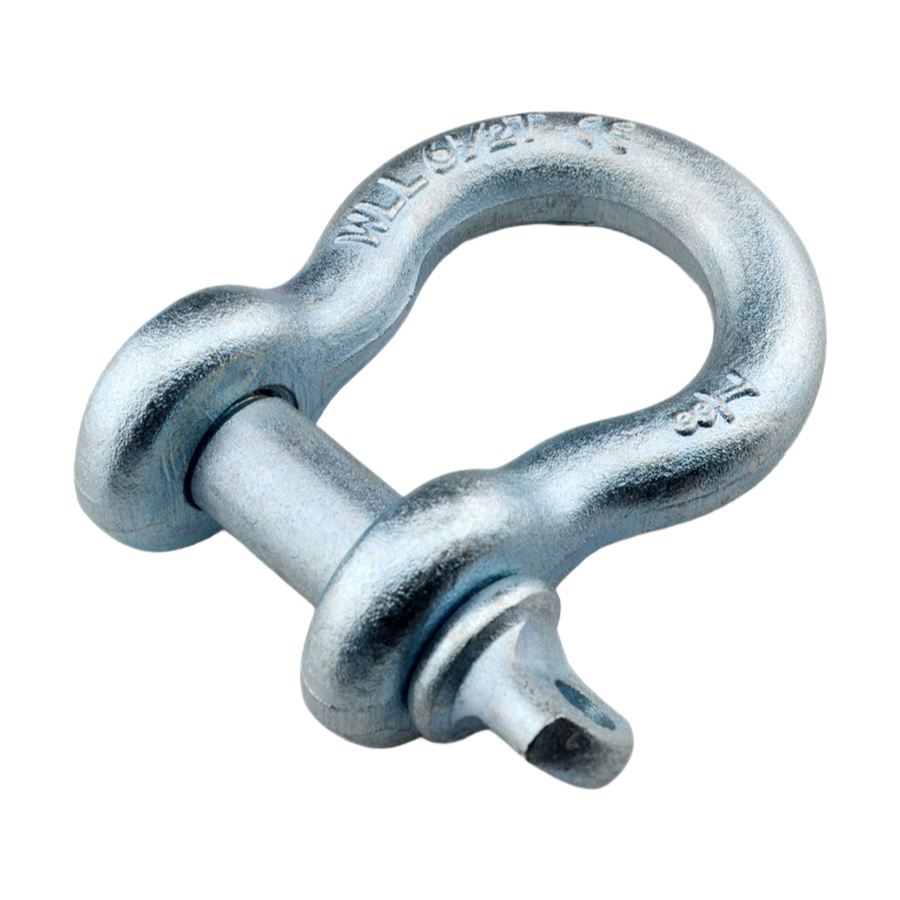 3/4 Inch 4.75t G209 Carbon Steel Bow Shackle - US Standard Rigging Hardware for Lifting