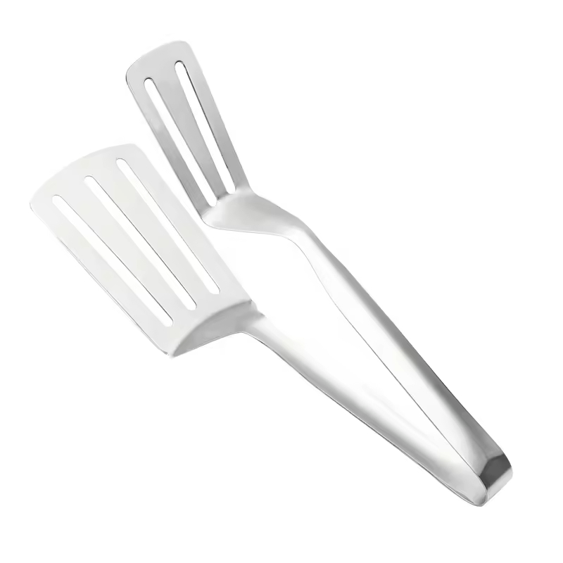 Premium Stainless Steel BBQ Steak Clips - Multipurpose Food Tongs for Pizza & Grilling