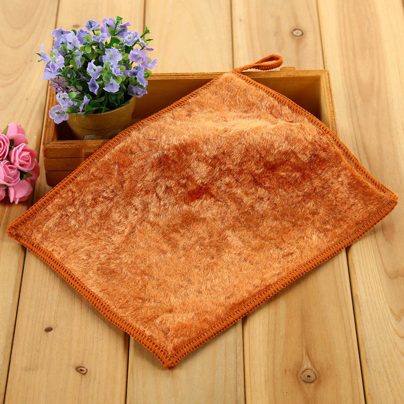 Premium Wood Fiber Non-Stick Oil Pot Brush 18x23cm for Kitchen Cleaning